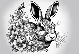 Chinese rabbit bracelet tattoo idea
