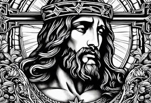 The passion, crucifixition and ressurection of jesus Christ tattoo idea