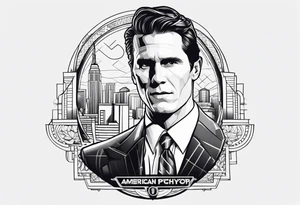 Can you create something small from the movie American psycho? tattoo idea