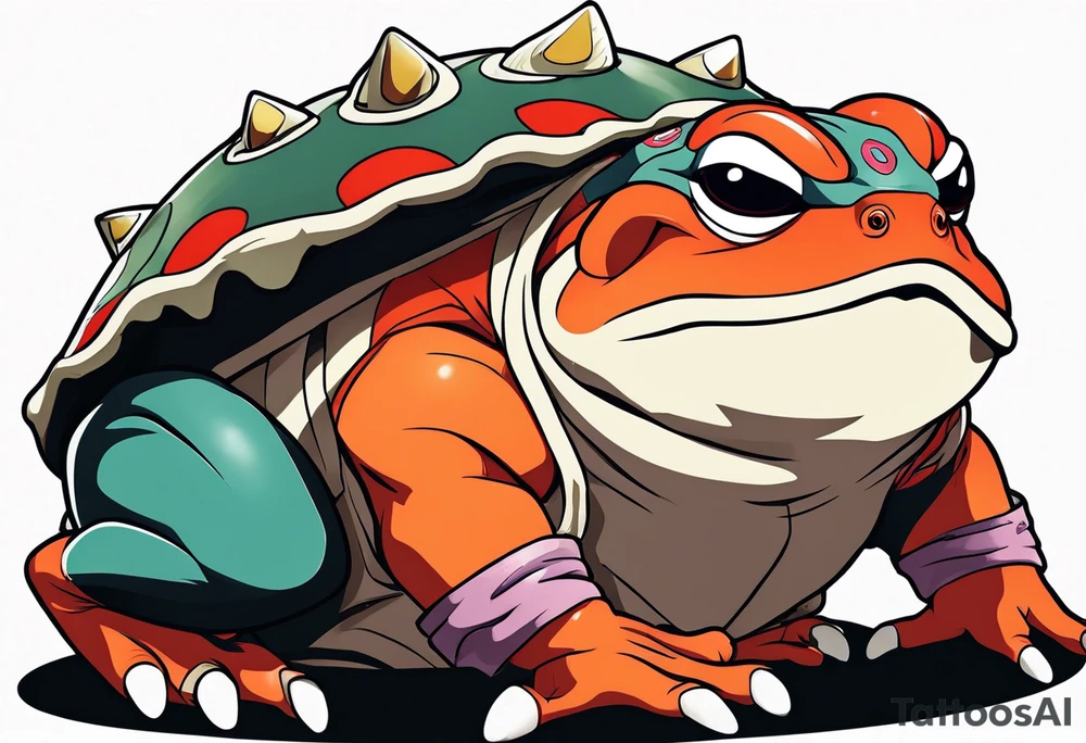 Jiraiya Naruto Gamakichi toad tattoo idea
