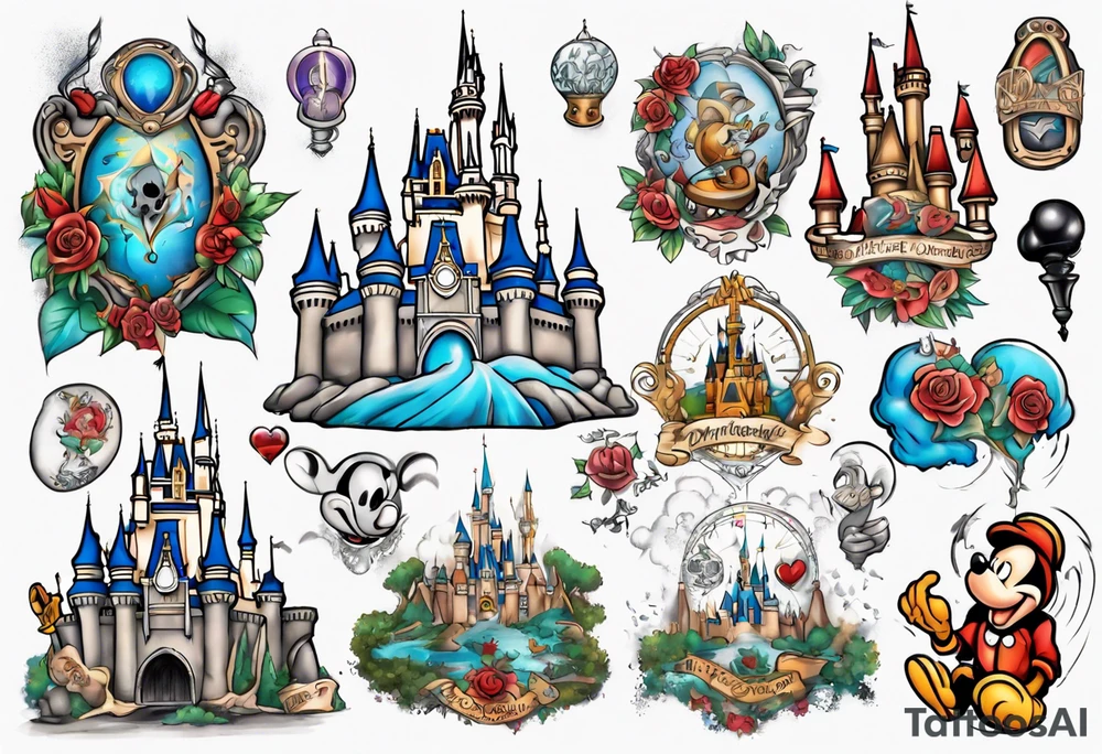 DisneyWorld Magic Kingdom tattoo idea