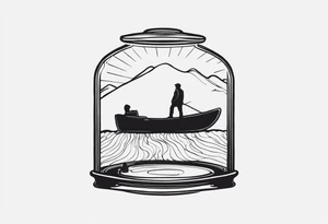 Represent The song “I will follow you into the dark” by Death Cab for Cutie. Make it small. tattoo idea