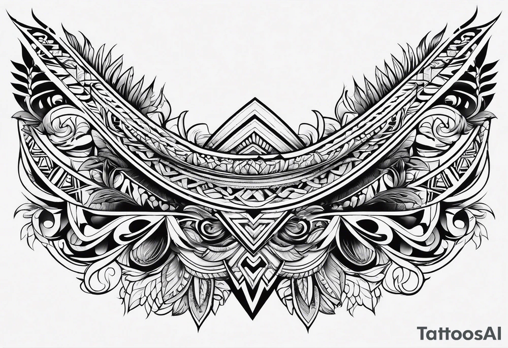 traditional hawaiian arm band tattoo idea