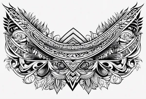 traditional hawaiian arm band tattoo idea
