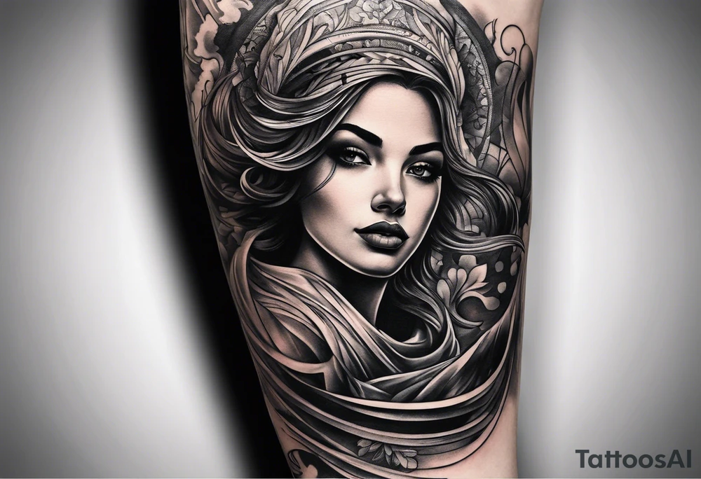 Newspaper cool forearm tattoo idea