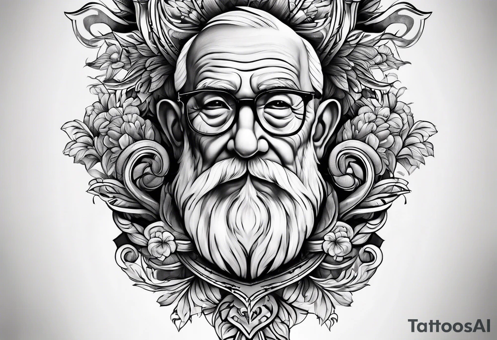 A simple tattoo for the passing of a grandpa tattoo idea