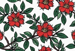 crown of thorns
old school vintage simple traditional design 
vintage flowers surrounding crown


bold color simple tattoo idea