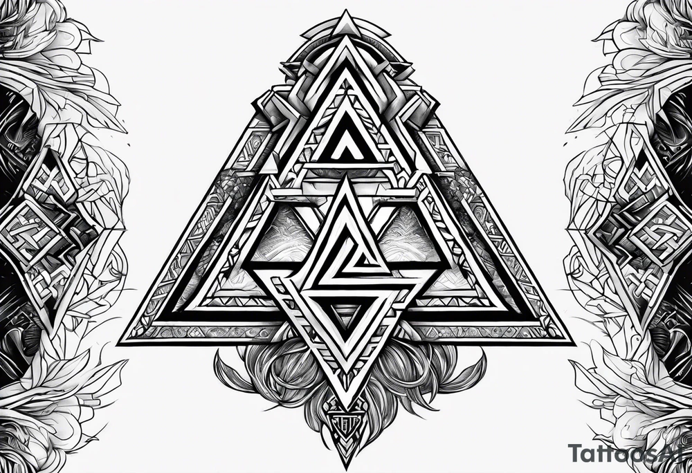 Valhalla valknut sword tattoo idea