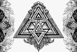 Valhalla valknut sword tattoo idea