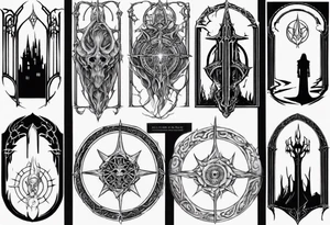 Lord of the rings gate of Moria tattoo idea