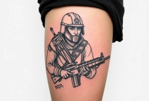 Mabel, soldier, Warrior, September, San Francisco tattoo idea