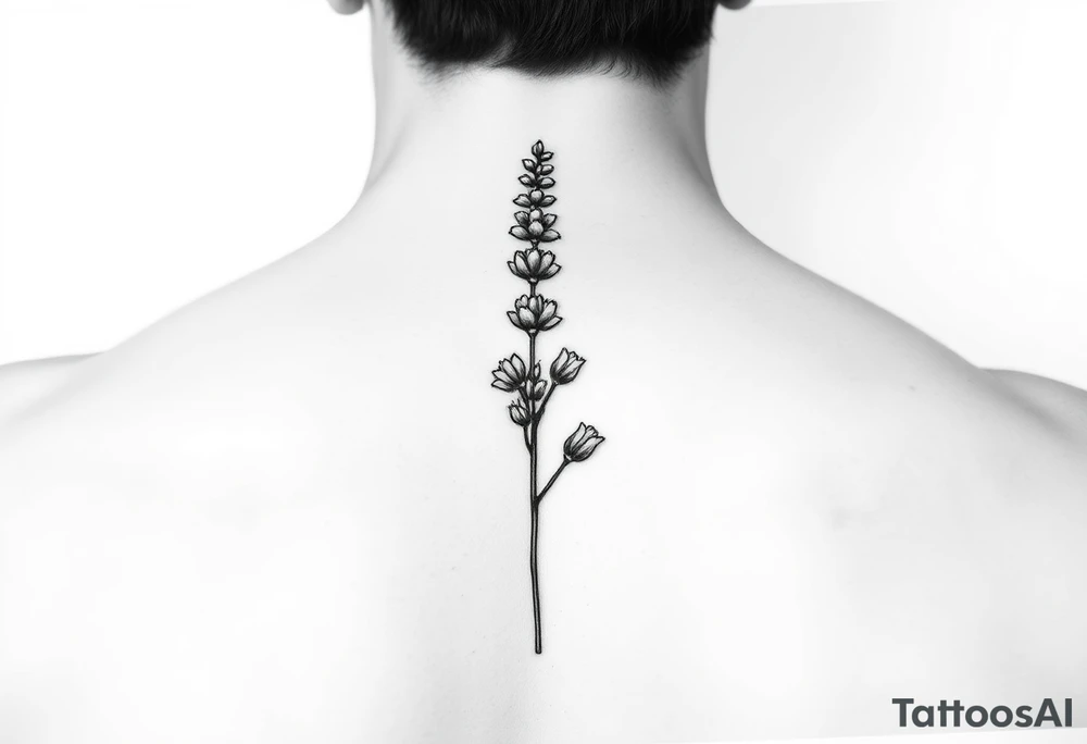 sprig of lavender tattoo idea