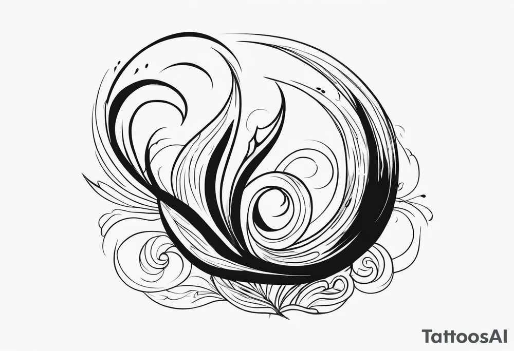 the word burnout. Dual nature. Fire. Smoke. tattoo idea
