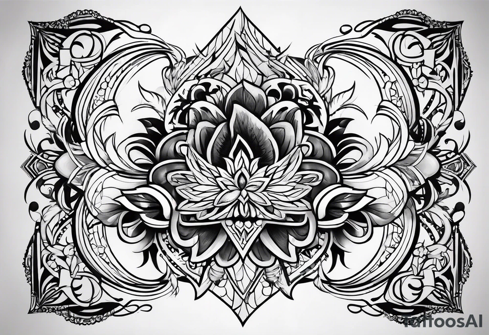 Kinlee name logo tattoo idea