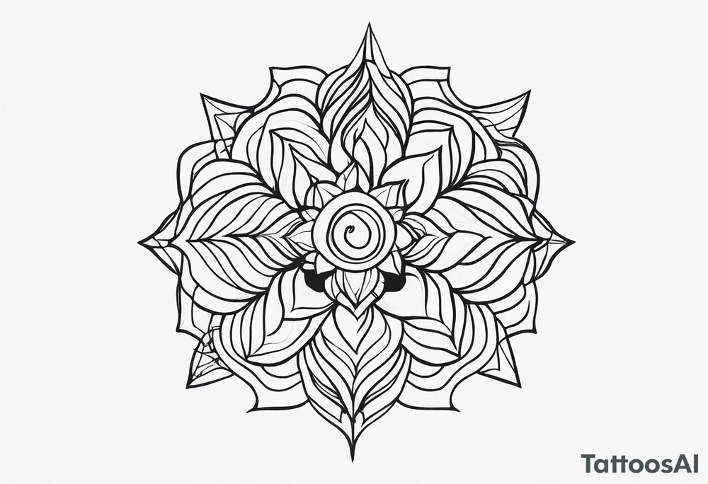 A tattoo symbolizing interdependence, thinking outside the box, and trusting yourself and seeing your growth tattoo idea