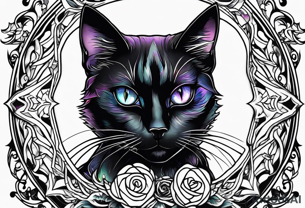 Black cat hocus pocus tattoo idea