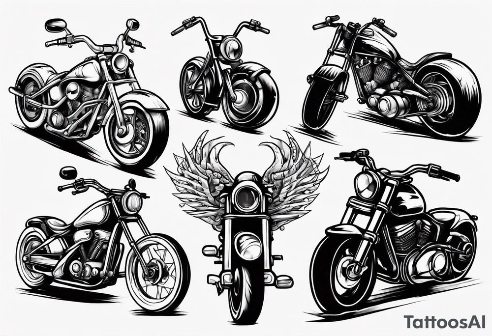 motorcycle tattoo idea