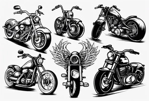 motorcycle tattoo idea