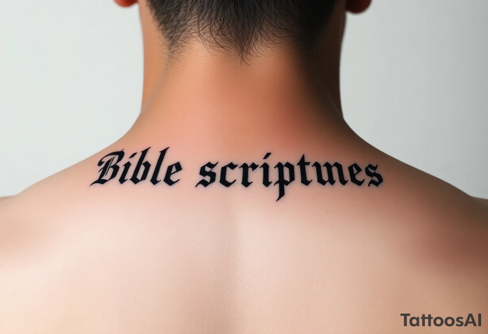 Bible scriptures tattoo idea