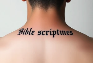 Bible scriptures tattoo idea