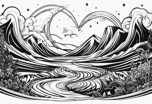 Morning star whip tattoo idea