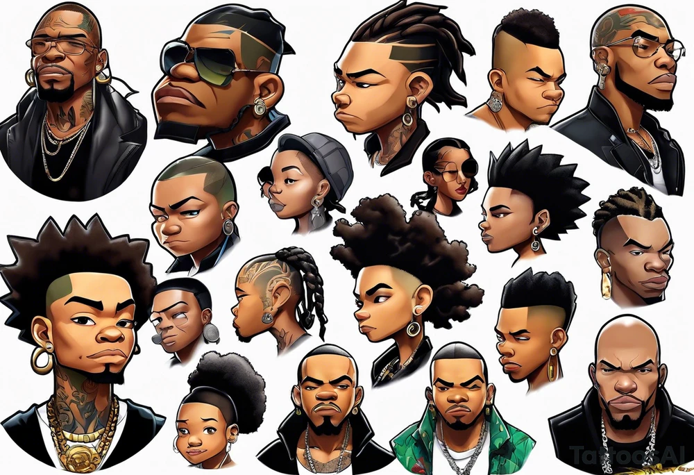 Boondocks cartoon Riley tattoo idea