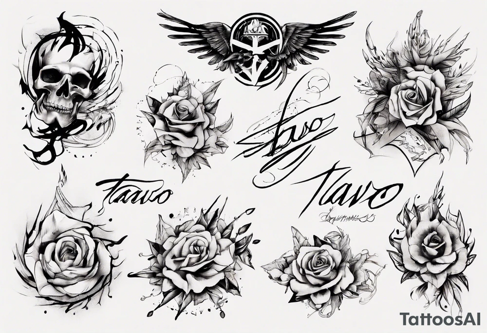 Tavo as a handwritten signature tattoo idea