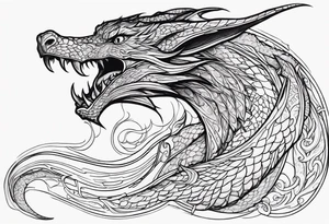Smaug with the doctor tattoo idea