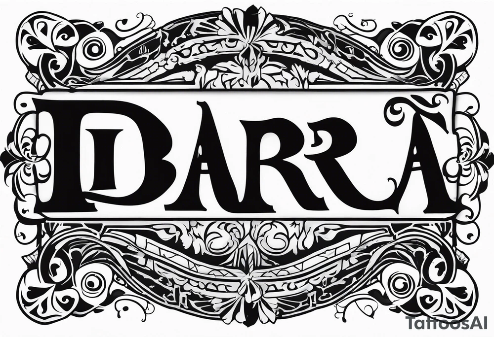 My last name IBARRA in old English with some Chicano designs around it tattoo idea
