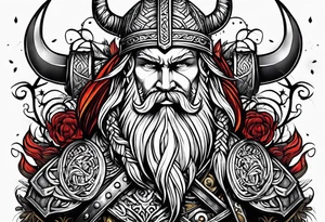 northern viking style tattoo idea