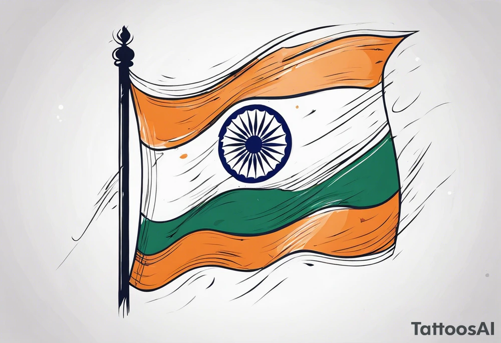 Indian Flag tattoo idea
