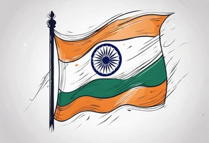 Indian Flag tattoo idea