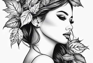 dead leaves floating tattoo idea