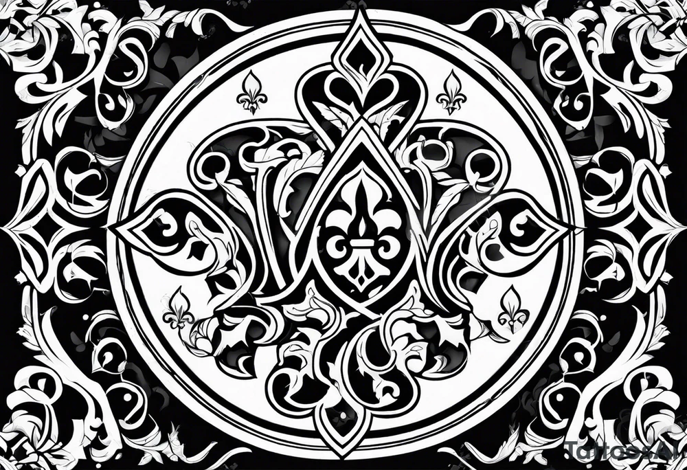 Fleur de lys celtique tattoo idea