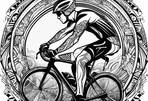 Triathlon IronMan cycling swim run tattoo idea
