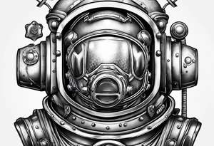 mark v diving helmet tattoo idea