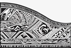 Tribal arm sleeve tattoo idea