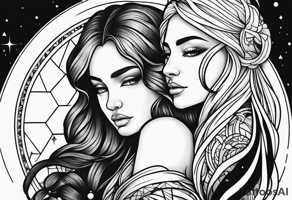 Virgo and Scorpio together tattoo idea