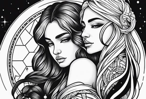 Virgo and Scorpio together tattoo idea