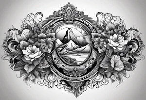 , money, rich arm sleeve tattoo idea