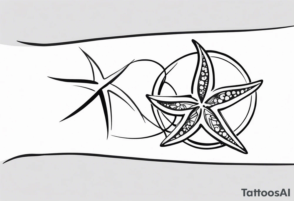 Starfish bracelet tattoo idea