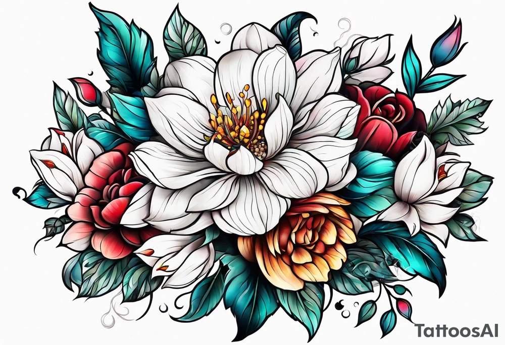 flower tattoo idea