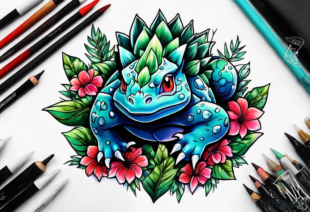 Venusaur tattoo idea