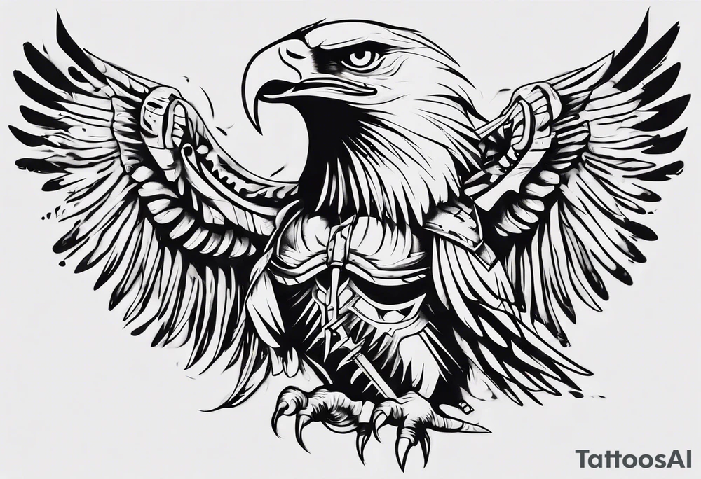 American Eagle Warrior tattoo idea