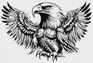American Eagle Warrior tattoo idea