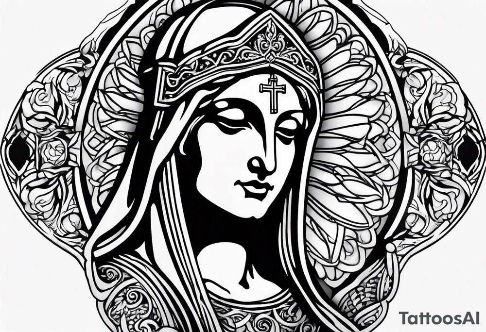 Catholic iconography tattoo idea