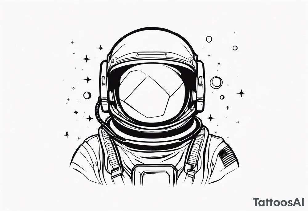 astronaut tattoo idea