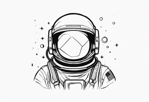 astronaut tattoo idea