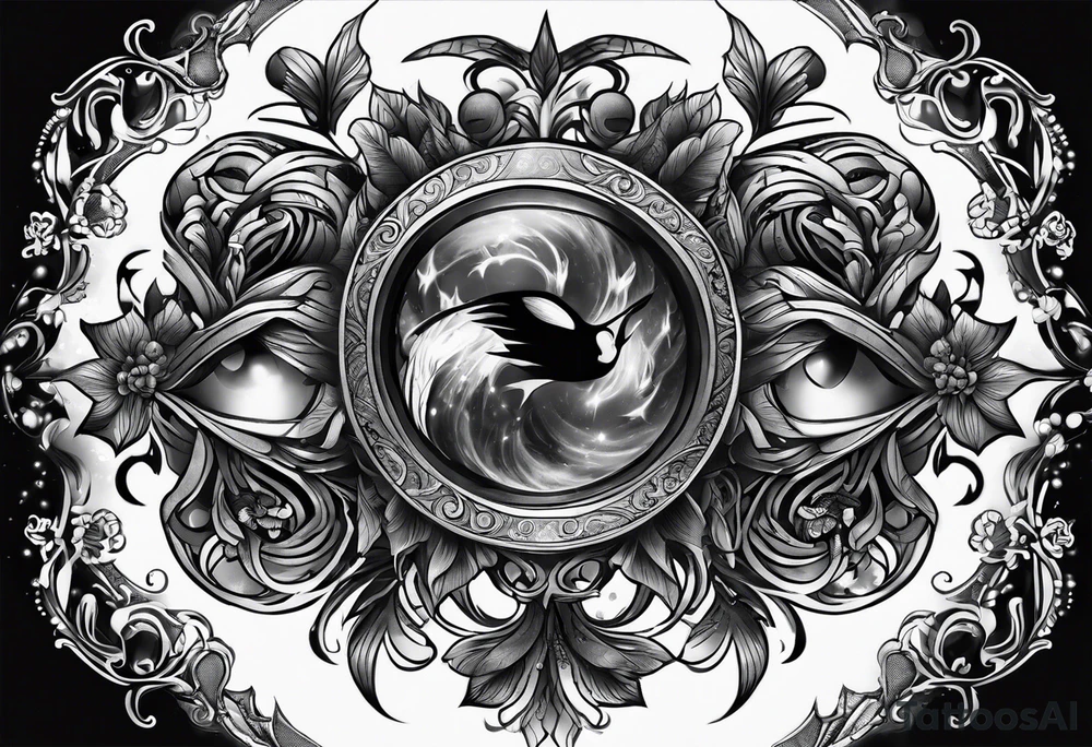 A dark fantasy tattoo tattoo idea