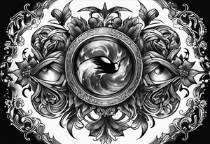 A dark fantasy tattoo tattoo idea